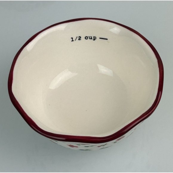 Pioneer Woman Nesting Measuring Cups Bowls, Floral Polka Dots Colorful Set of 4 - Picture 10 of 15